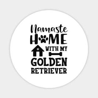 Golden Retriever - Namaste home with golden retriever Magnet